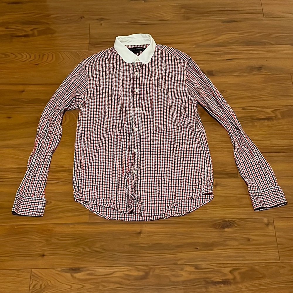 Red, White, and Blue Yoko Devereaux Button Up